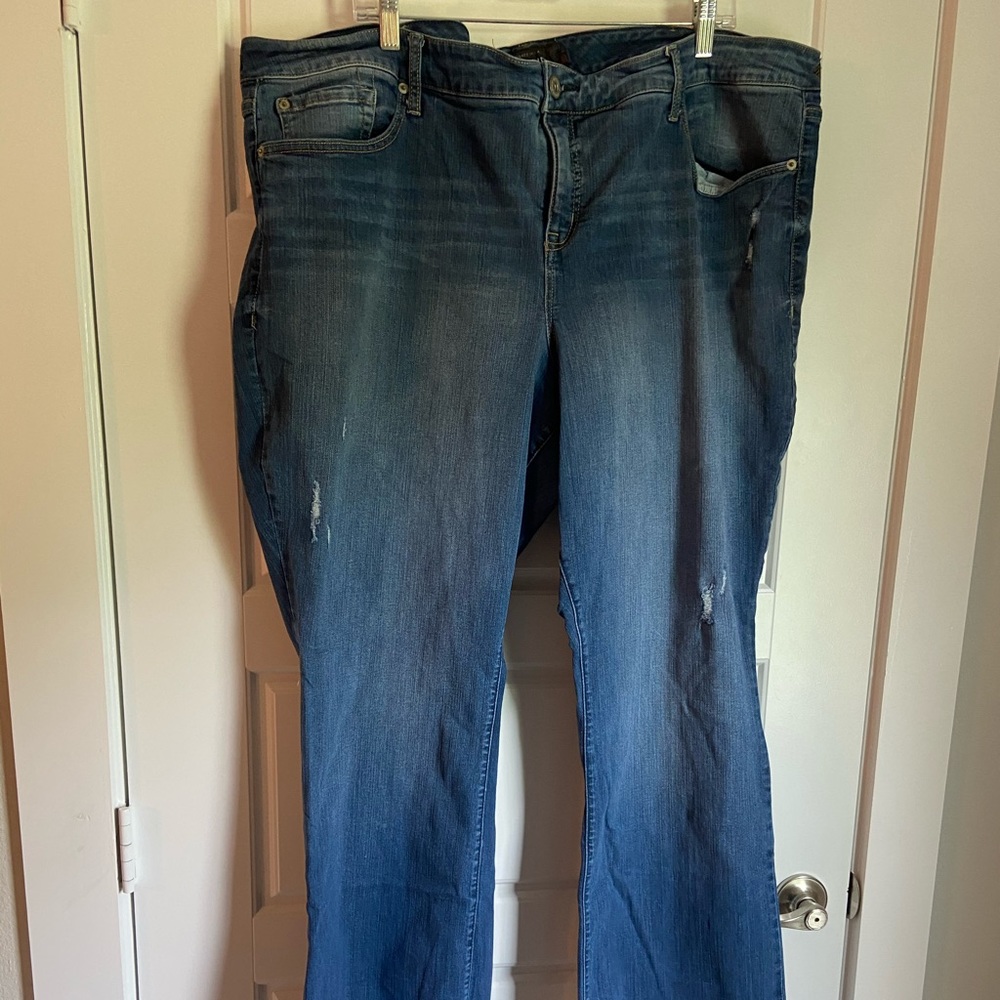 Straight leg jeans